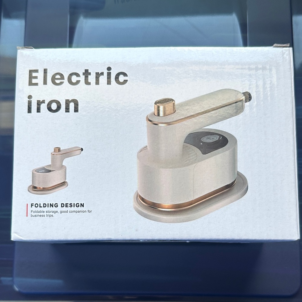 Compact Travel Electric Iron with Folding Design